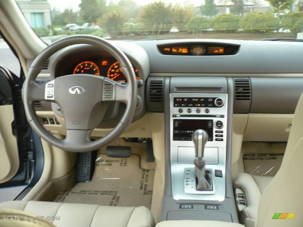 2006 G 35 Coupe - Lakeshore Slate Blue Metallic / Wheat photo #18