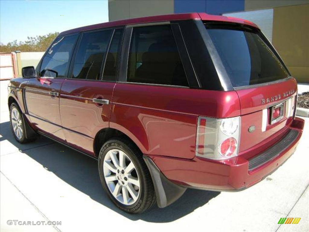 2004 Range Rover HSE - Alveston Red Metallic / Sand/Jet Black photo #2