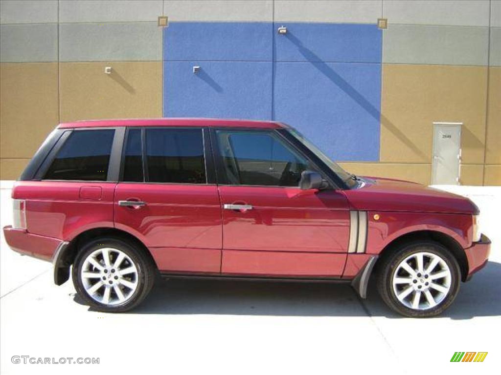 2004 Range Rover HSE - Alveston Red Metallic / Sand/Jet Black photo #4