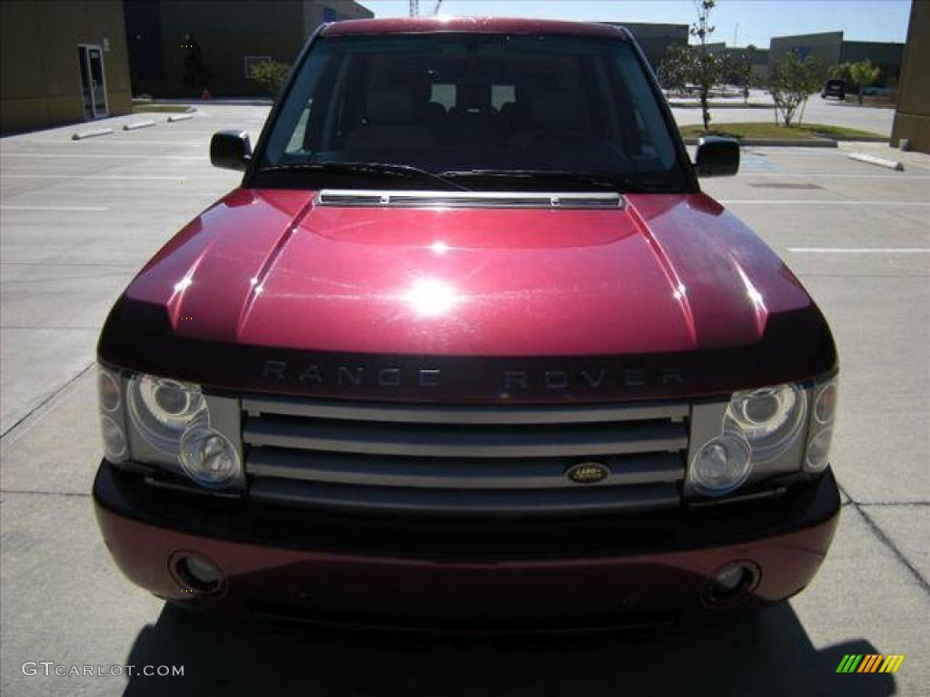 2004 Range Rover HSE - Alveston Red Metallic / Sand/Jet Black photo #5