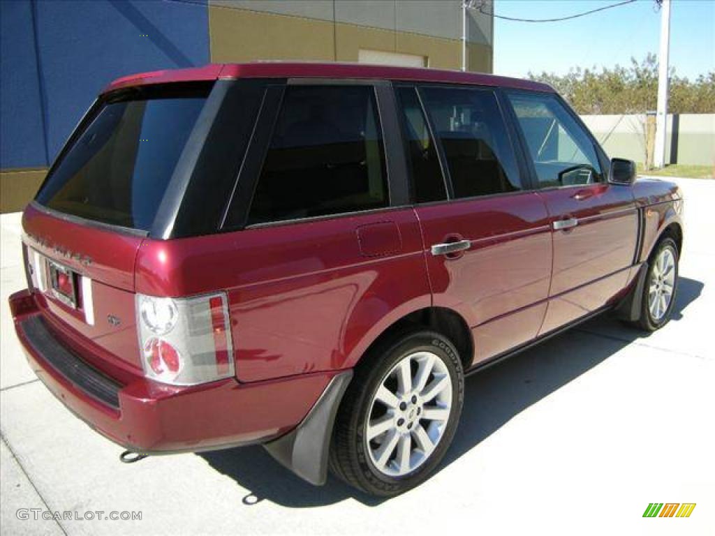 2004 Range Rover HSE - Alveston Red Metallic / Sand/Jet Black photo #7