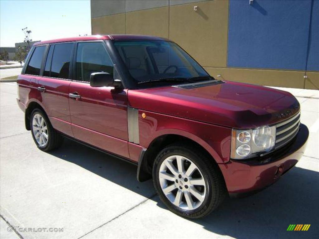 2004 Range Rover HSE - Alveston Red Metallic / Sand/Jet Black photo #9