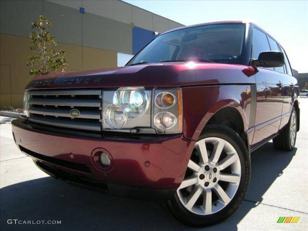 2004 Range Rover HSE - Alveston Red Metallic / Sand/Jet Black photo #12