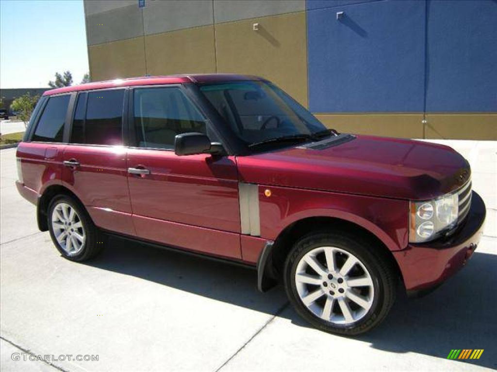 2004 Range Rover HSE - Alveston Red Metallic / Sand/Jet Black photo #14