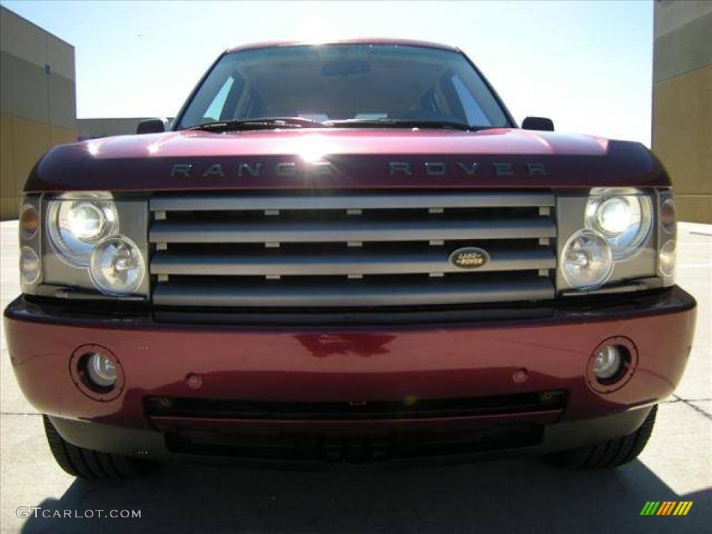 2004 Range Rover HSE - Alveston Red Metallic / Sand/Jet Black photo #16