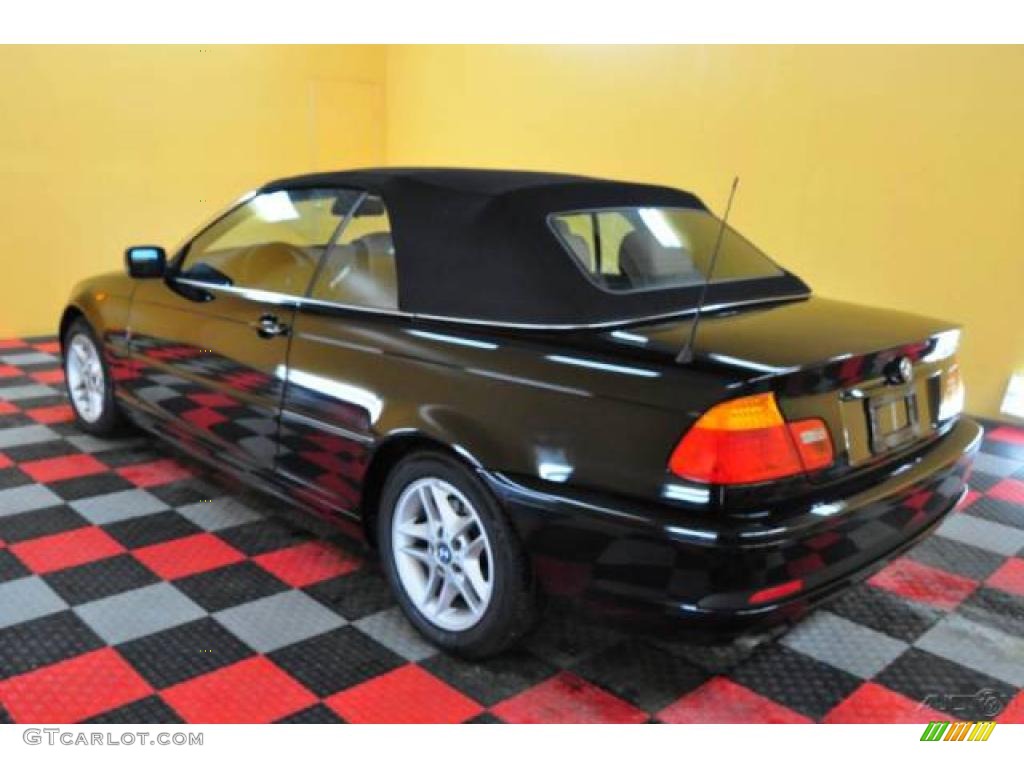 2004 3 Series 325i Convertible - Jet Black / Sand photo #4