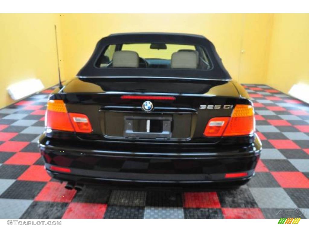 2004 3 Series 325i Convertible - Jet Black / Sand photo #5