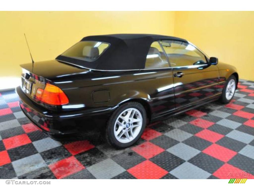 2004 3 Series 325i Convertible - Jet Black / Sand photo #6