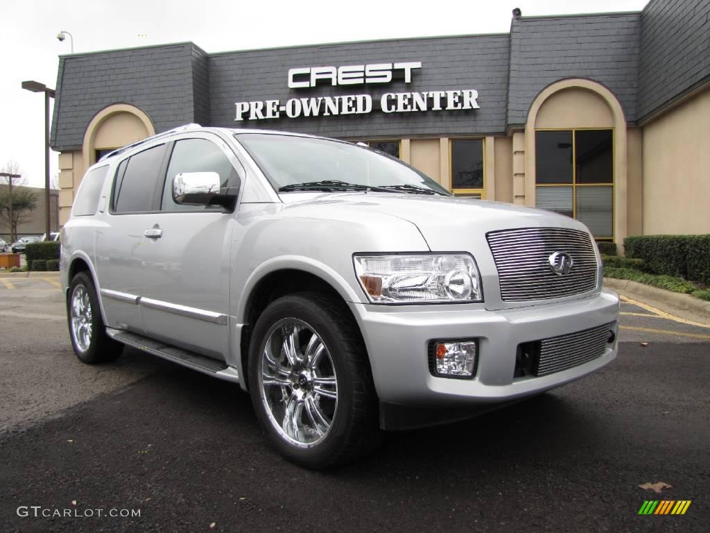 2008 QX 56 - Silver Indulgence / Charcoal photo #1