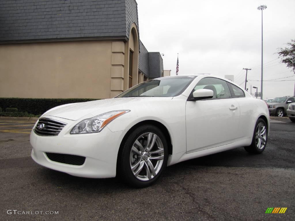 Moonlight White 2009 Infiniti G 37 Coupe Exterior Photo #25017211