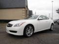 Moonlight White 2009 Infiniti G 37 Coupe Exterior