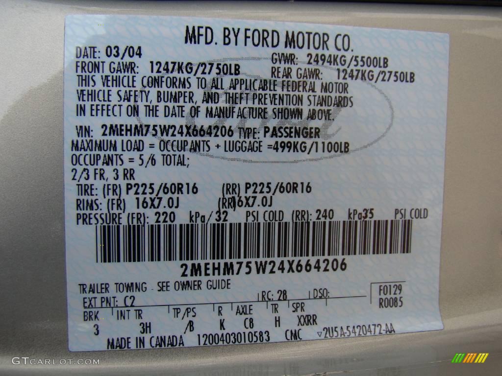 2004 Grand Marquis LS - Gold Ash Metallic / Medium Parchment photo #31