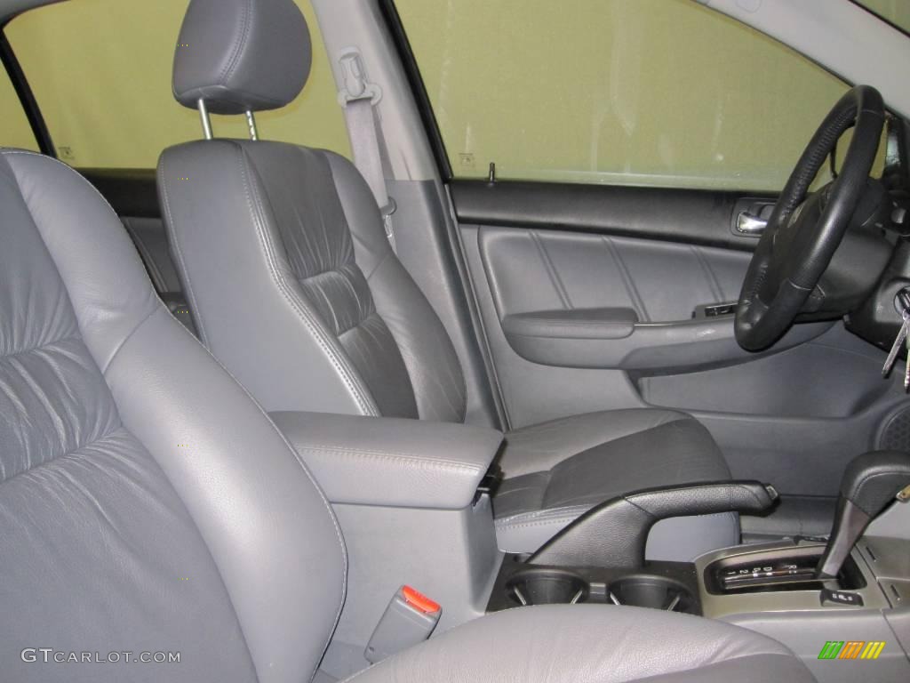 2007 Accord EX-L Sedan - Cool Blue Metallic / Gray photo #7