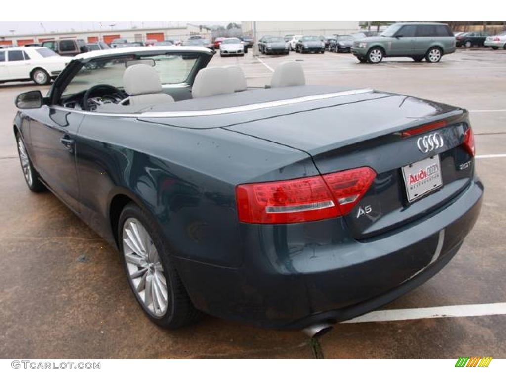 2010 A5 2.0T Cabriolet - Meteor Gray Pearl Effect / Light Gray photo #8