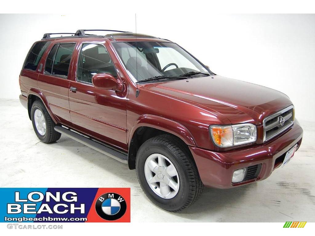 2001 Pathfinder LE - Burnt Cherry Red Pearl / Charcoal photo #1