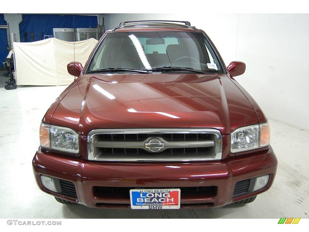 2001 Pathfinder LE - Burnt Cherry Red Pearl / Charcoal photo #5