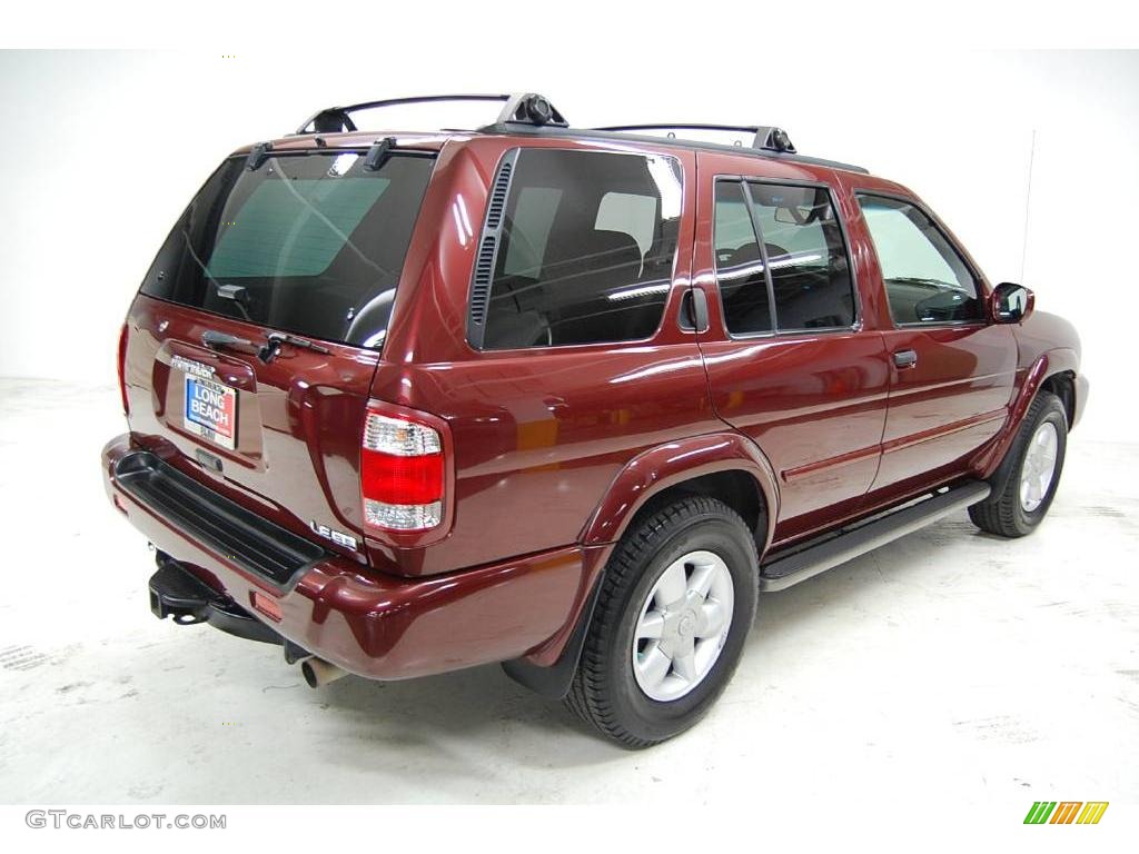 2001 Pathfinder LE - Burnt Cherry Red Pearl / Charcoal photo #6