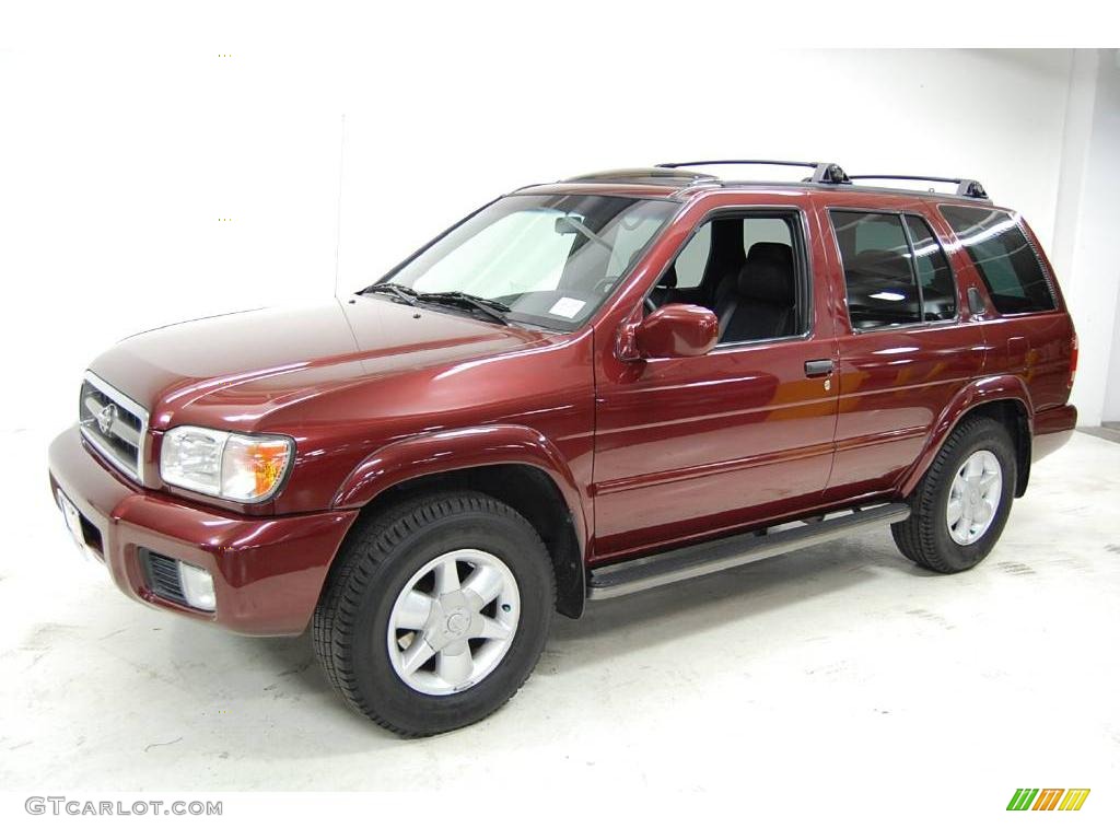 2001 Pathfinder LE - Burnt Cherry Red Pearl / Charcoal photo #12
