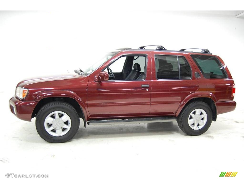 2001 Pathfinder LE - Burnt Cherry Red Pearl / Charcoal photo #13