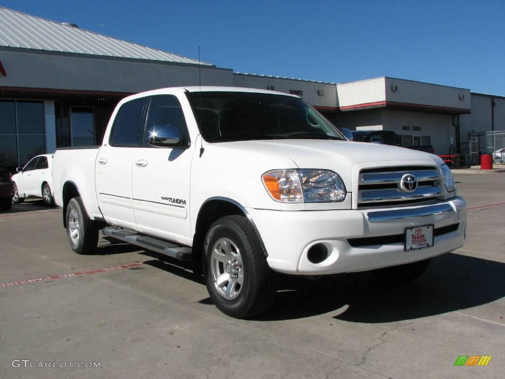2006 Tundra SR5 Double Cab - Natural White / Taupe photo #1