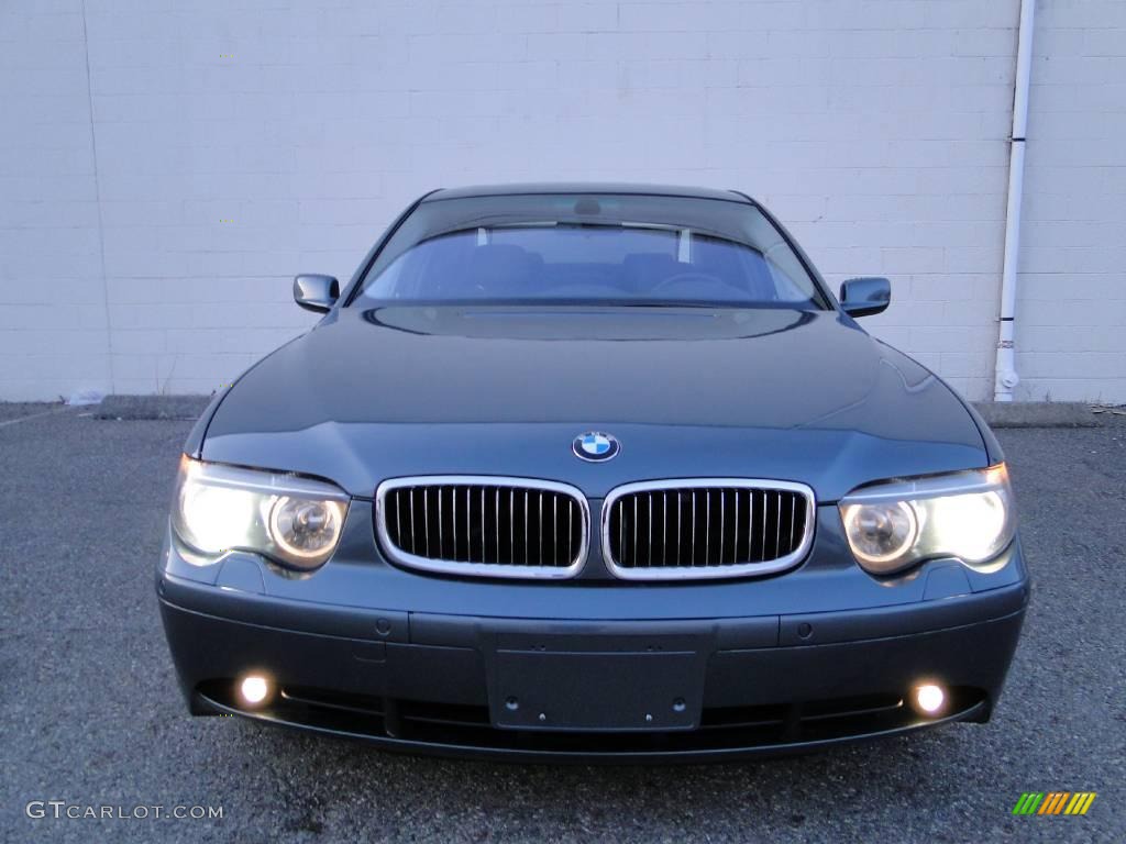 2002 7 Series 745i Sedan - Sterling Grey Metallic / Flannel Grey photo #4