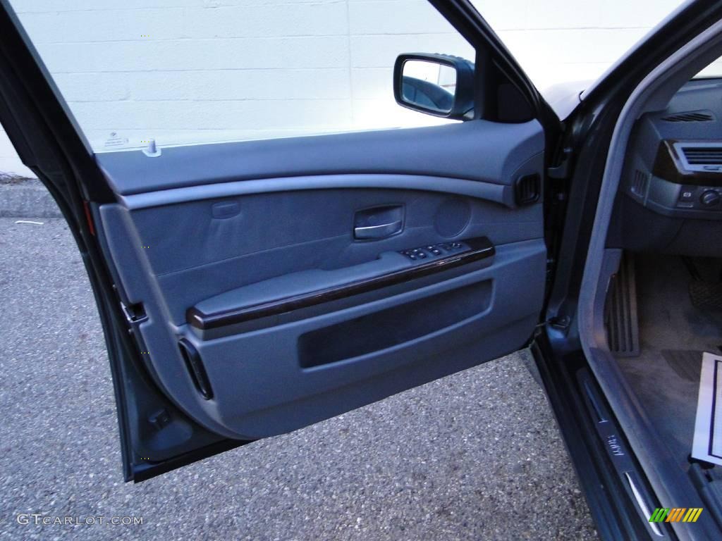 2002 7 Series 745i Sedan - Sterling Grey Metallic / Flannel Grey photo #15