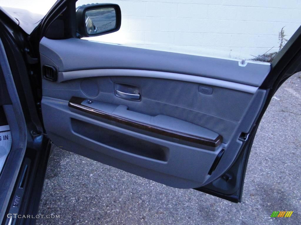 2002 7 Series 745i Sedan - Sterling Grey Metallic / Flannel Grey photo #18