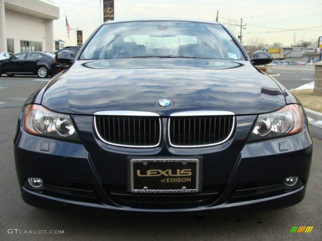2007 3 Series 328i Sedan - Monaco Blue Metallic / Grey photo #2