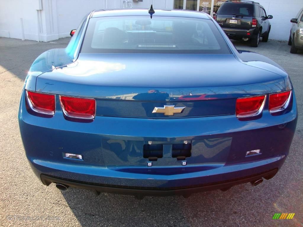 2010 Camaro LT Coupe - Aqua Blue Metallic / Black photo #8