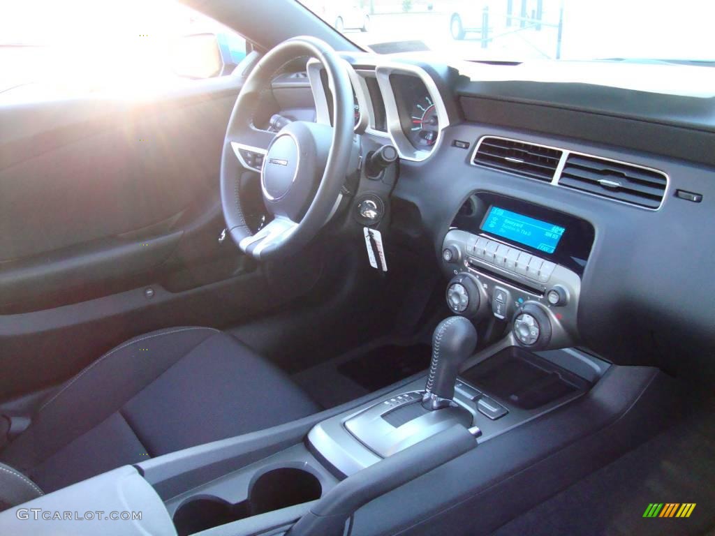 2010 Camaro LT Coupe - Aqua Blue Metallic / Black photo #18