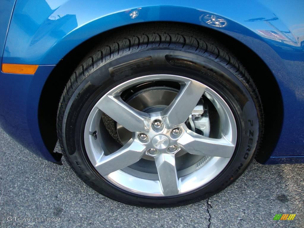 2010 Camaro LT Coupe - Aqua Blue Metallic / Black photo #21