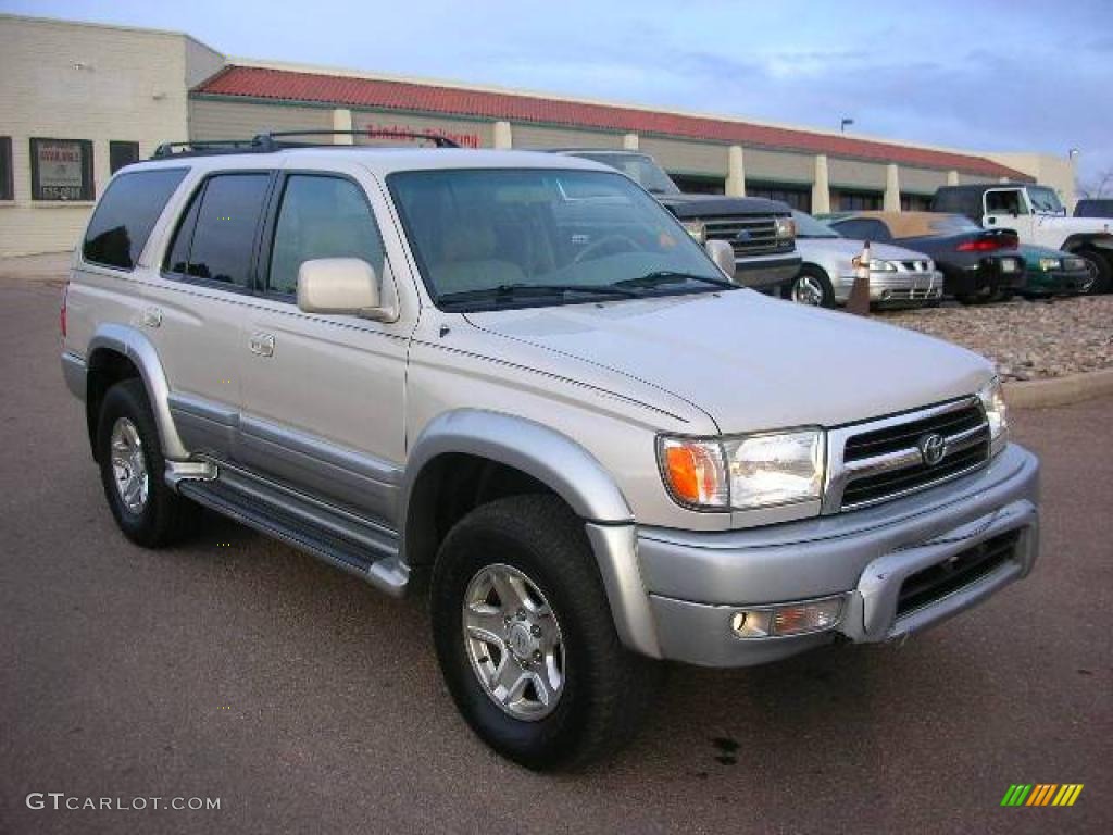1999 4Runner Limited 4x4 - Millennium Silver Metallic / Oak photo #2