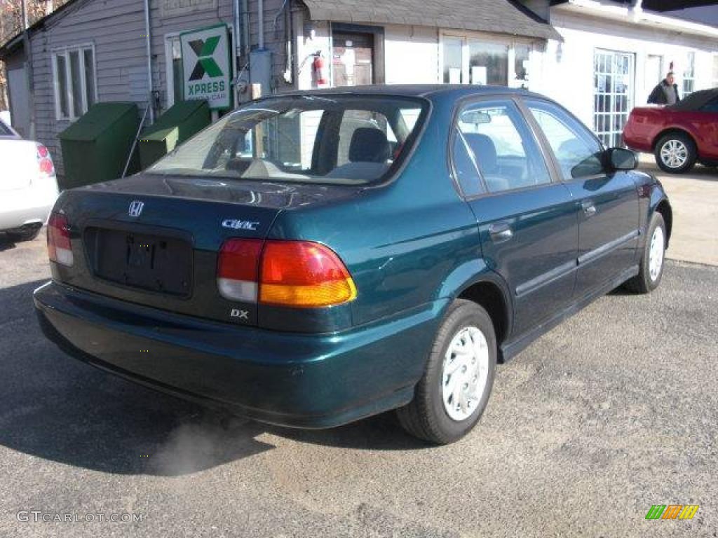 1996 Cypress Green Pearl Metallic Honda Civic DX Sedan #24999264 Photo ...