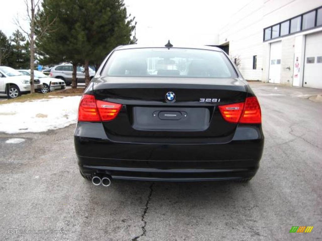 2010 3 Series 328i xDrive Sedan - Black Sapphire Metallic / Black Dakota Leather photo #4