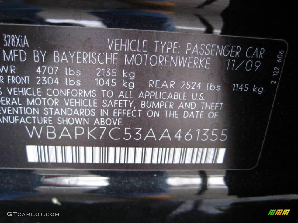 2010 3 Series 328i xDrive Sedan - Black Sapphire Metallic / Oyster/Black Dakota Leather photo #9