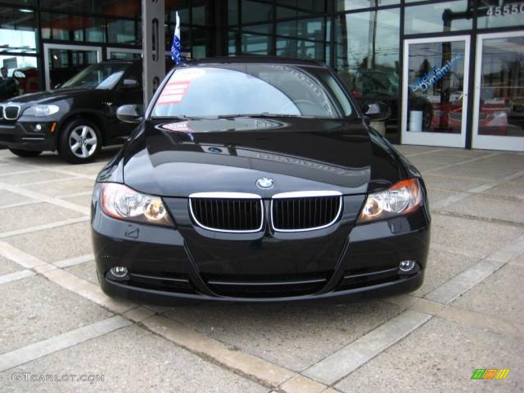 2008 3 Series 328xi Sedan - Jet Black / Black photo #3