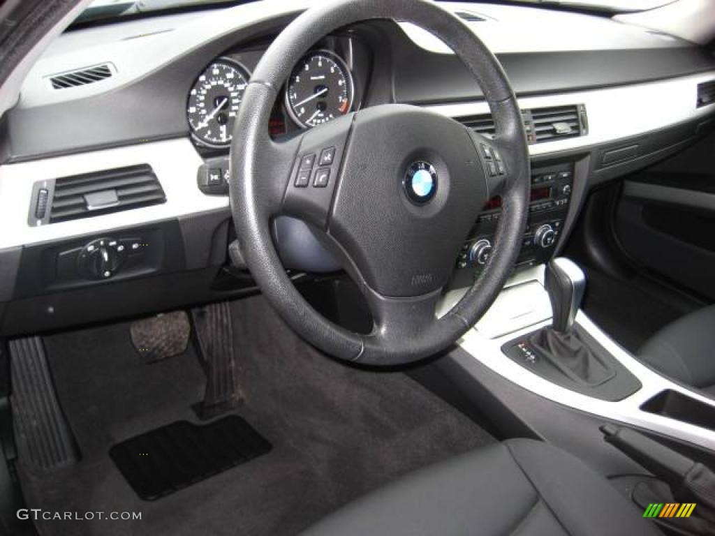 2008 3 Series 328xi Sedan - Jet Black / Black photo #13