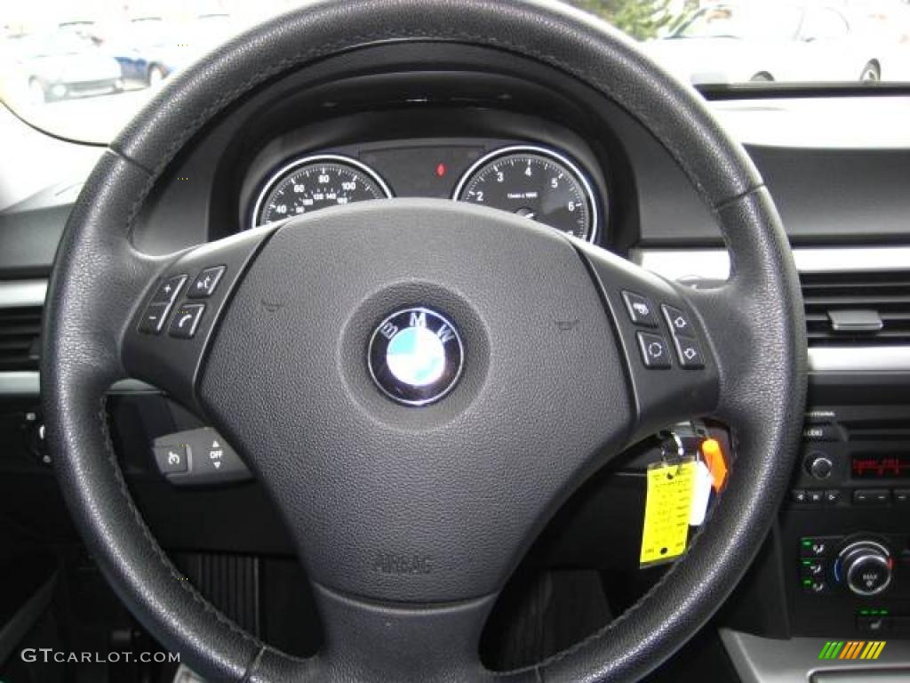 2008 3 Series 328xi Sedan - Jet Black / Black photo #22