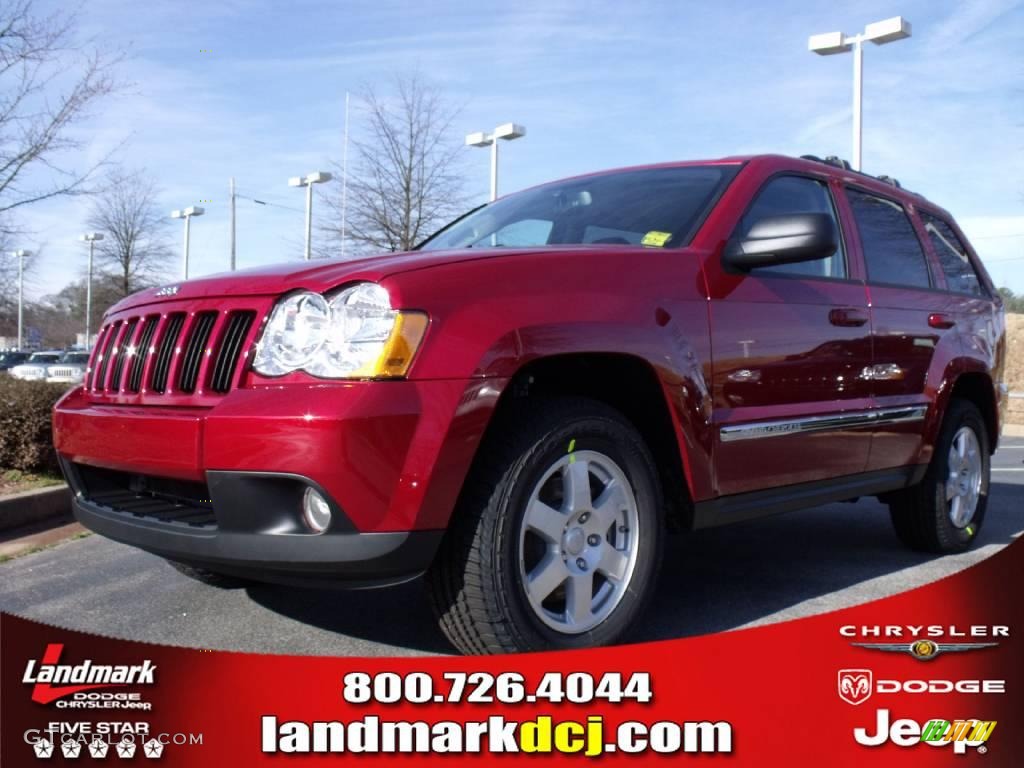 2010 Grand Cherokee Laredo - Inferno Red Crystal Pearl / Dark Slate Gray photo #1