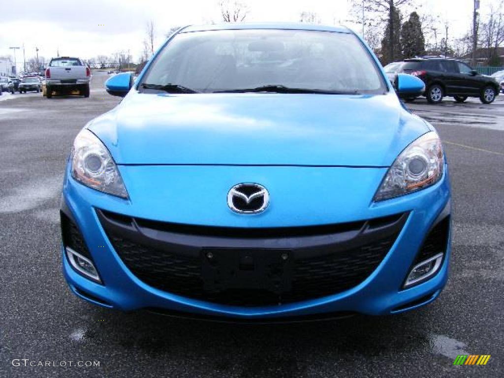 2010 MAZDA3 s Sport 4 Door - Celestial Blue Mica / Black photo #8