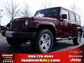 2010 Red Rock Crystal Pearl Jeep Wrangler Unlimited Sahara  photo #1