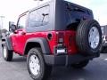 2010 Flame Red Jeep Wrangler Sport 4x4  photo #2