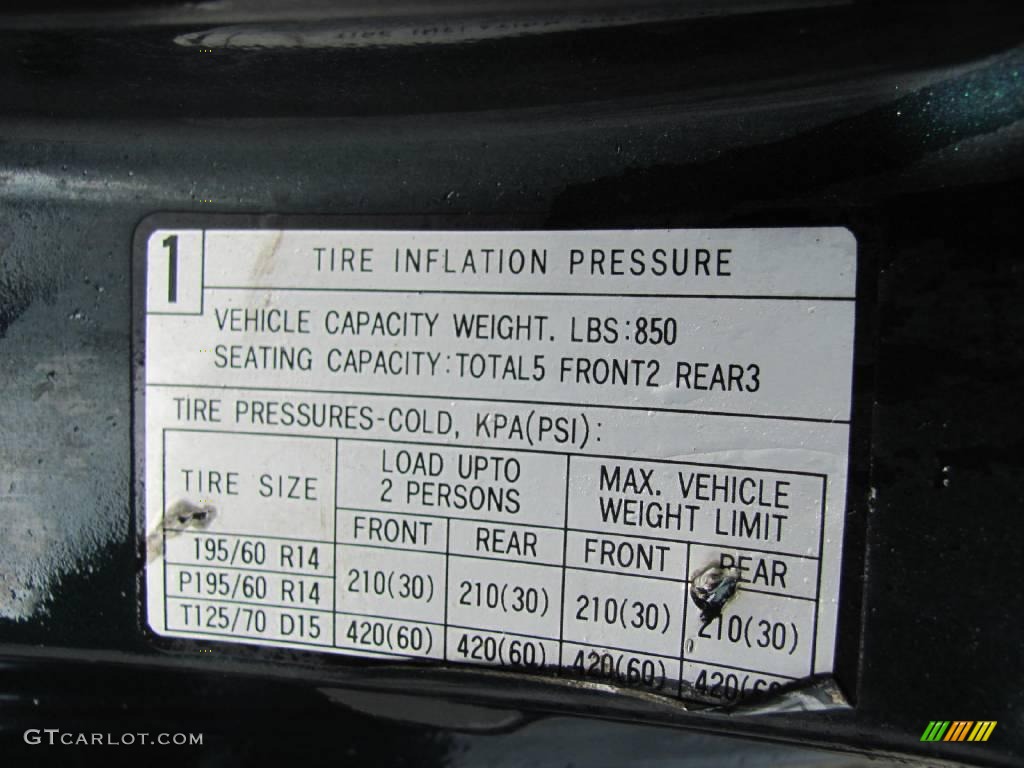 2000 Elantra GLS Sedan - Forest Green / Beige photo #18