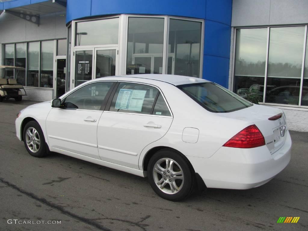 2007 Accord EX-L Sedan - Taffeta White / Ivory photo #5
