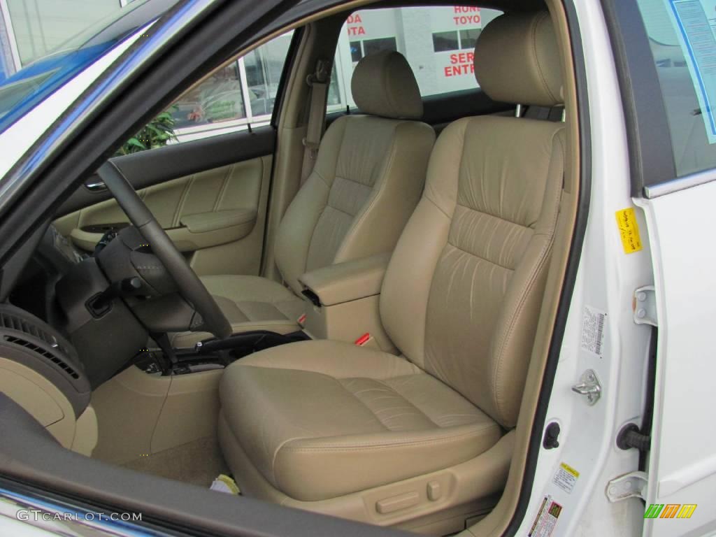2007 Accord EX-L Sedan - Taffeta White / Ivory photo #13