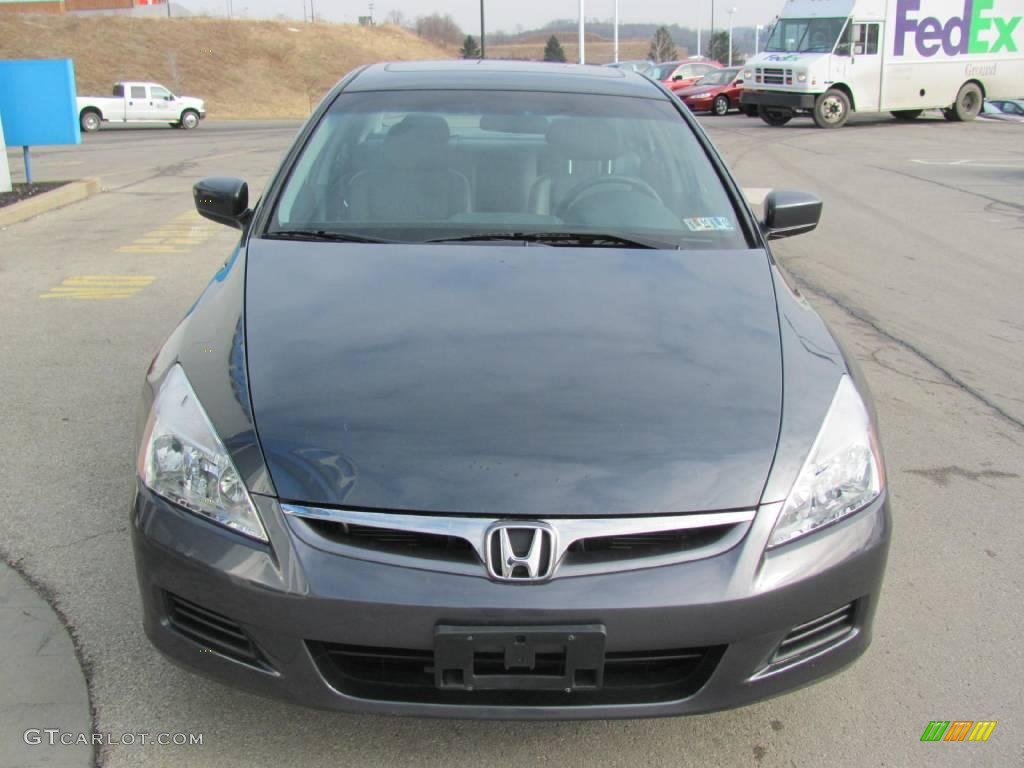 2007 Accord EX-L Sedan - Graphite Pearl / Gray photo #10