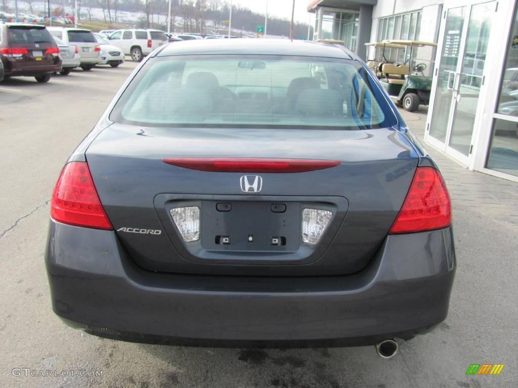 2007 Accord LX Sedan - Graphite Pearl / Gray photo #6