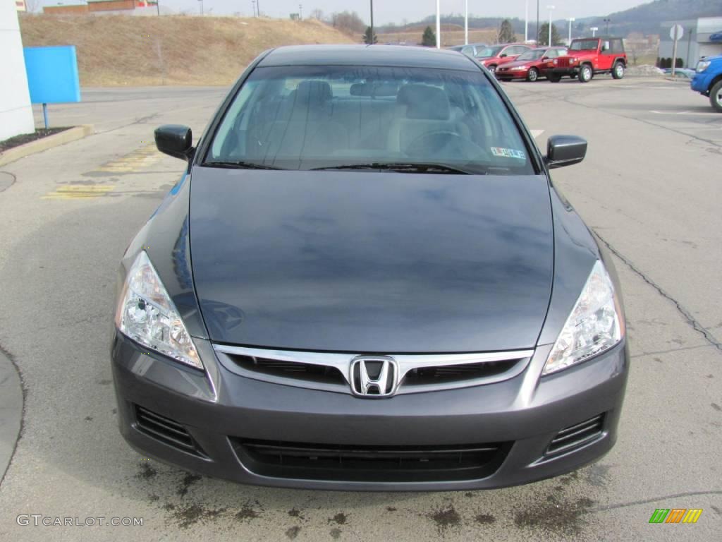 2007 Accord LX Sedan - Graphite Pearl / Gray photo #10