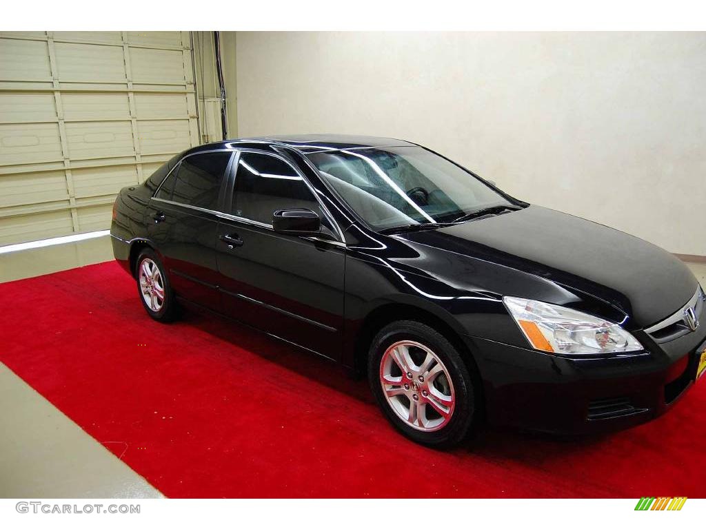 2006 Accord EX-L Sedan - Nighthawk Black Pearl / Ivory photo #1