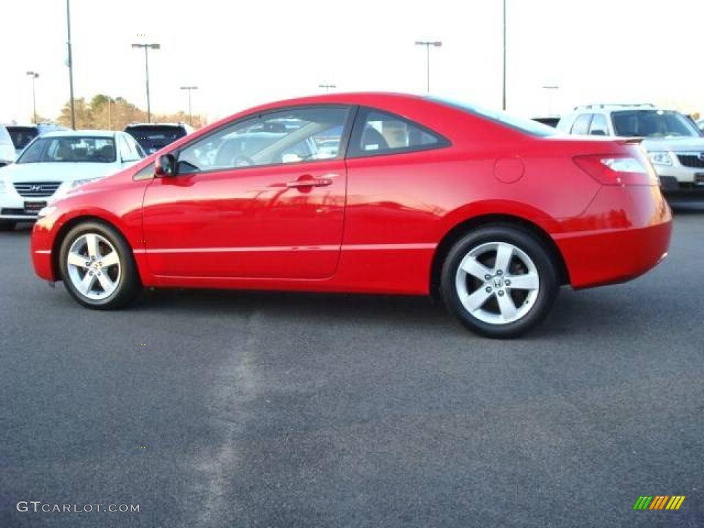 2008 Civic EX Coupe - Rallye Red / Gray photo #3
